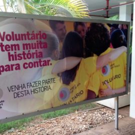 Voluntário tem muita história para contar